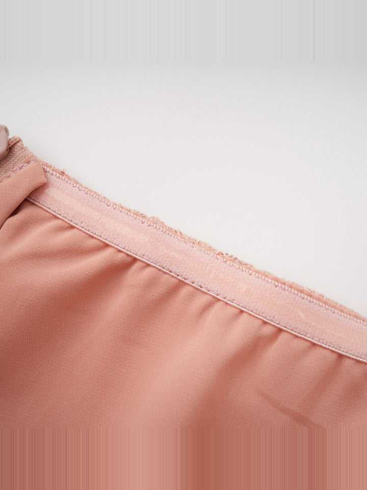 Ulrique Korse Dantelli Tül Maksi Elbise - Pembe - Pembe detay 7