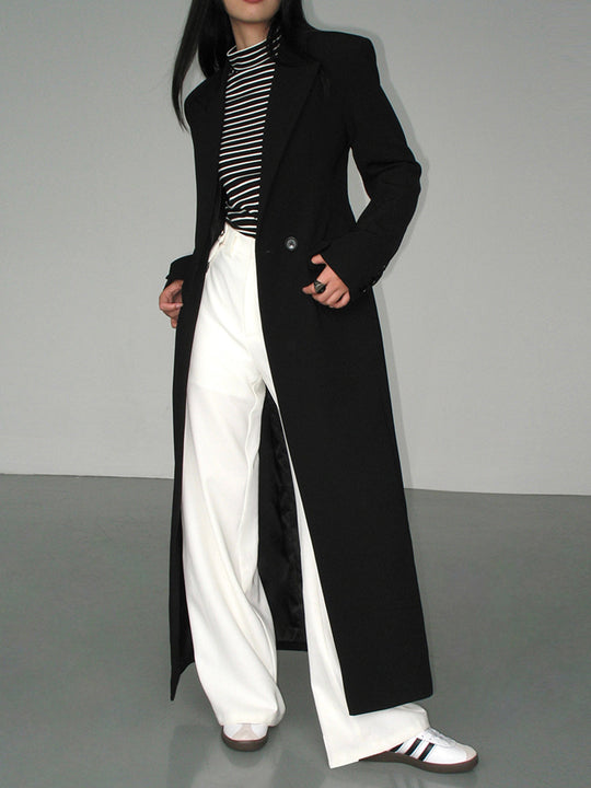 Yaka Cepli Blazer Ceket Siyah Uzun Kol Elegant - SvelteChic Kadın Giyim