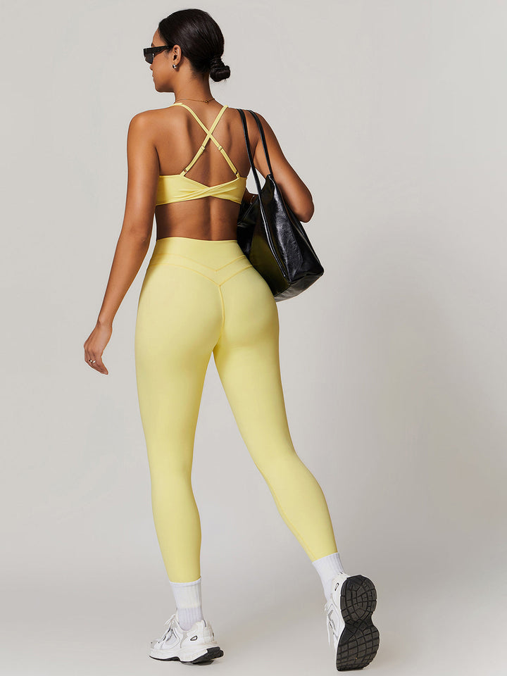 Yüksek Bel Spor Tayt Skinny Kesim Gri Görsel 9 - SvelteChic