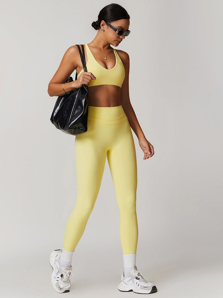 Yüksek Bel Spor Tayt Skinny Kesim Gri Görsel 8 - SvelteChic