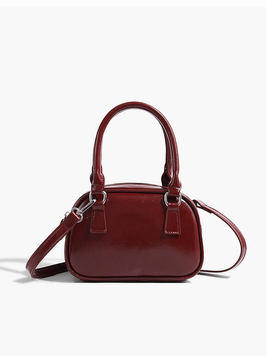 Çok Yönlü Crossbody Üst Saplı Çanta Bordo - SvelteChic Kadın Giyim