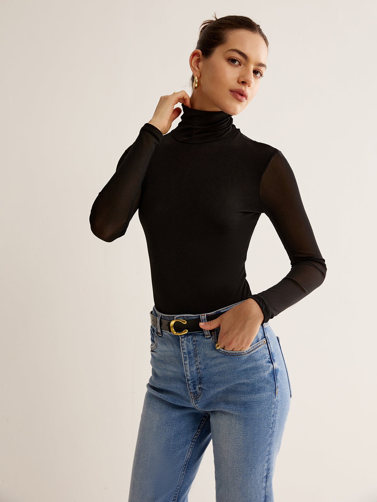 2'Si 1 Arada Uzun Kollu Jersey Üst