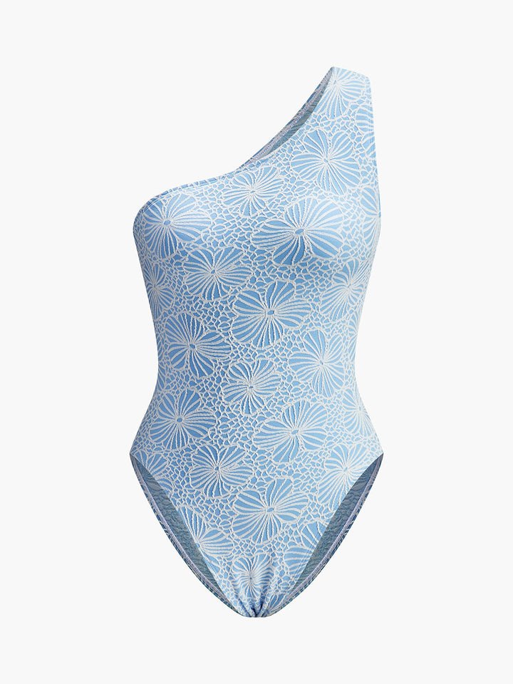 Asimetrik Dantel Kesim Sırt Monokini Açık Mavi Görsel 6 - SvelteChic