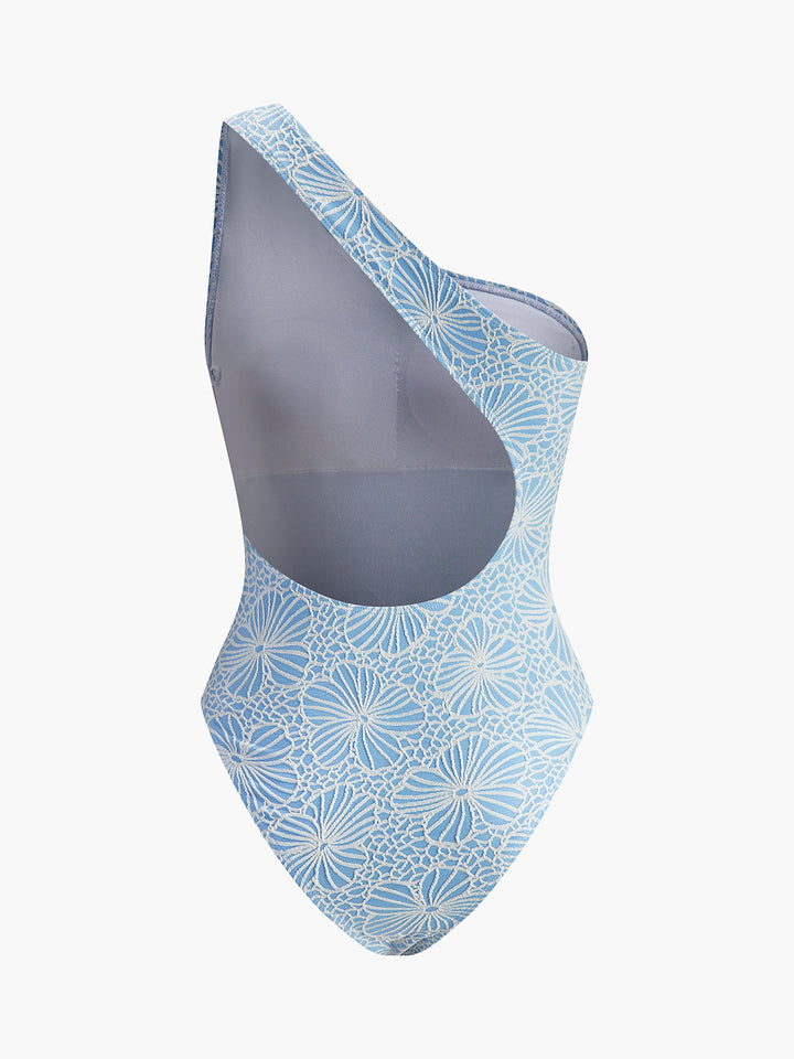 Asimetrik Dantel Kesim Sırt Monokini Açık Mavi Görsel 7 - SvelteChic