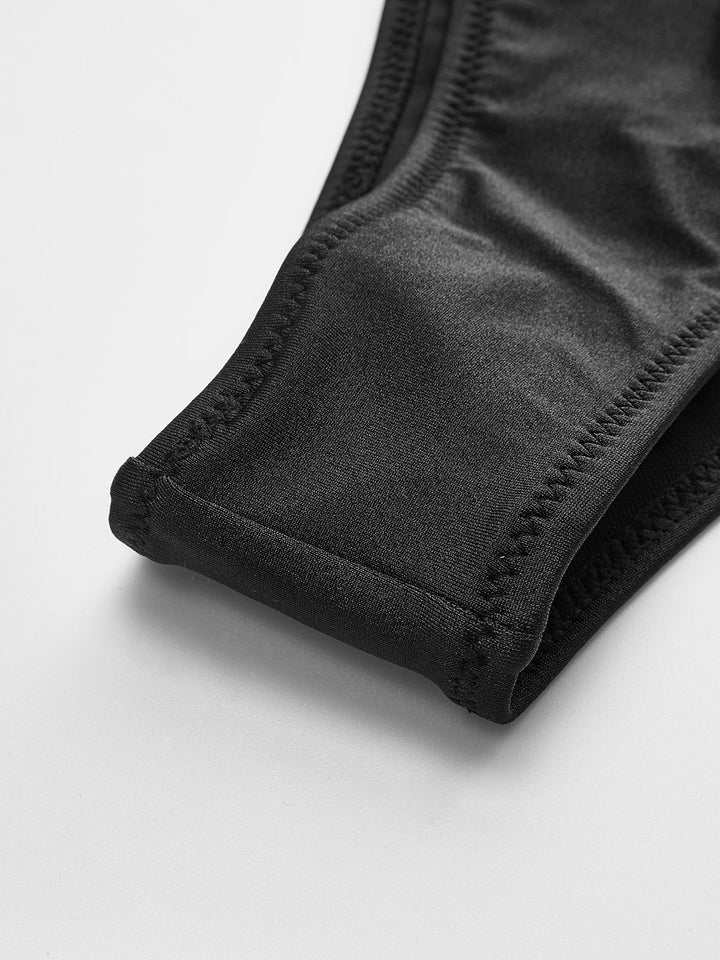 Şık Düğümlü Bandeau Bikini Takımı Siyah Görsel 9 - SvelteChic