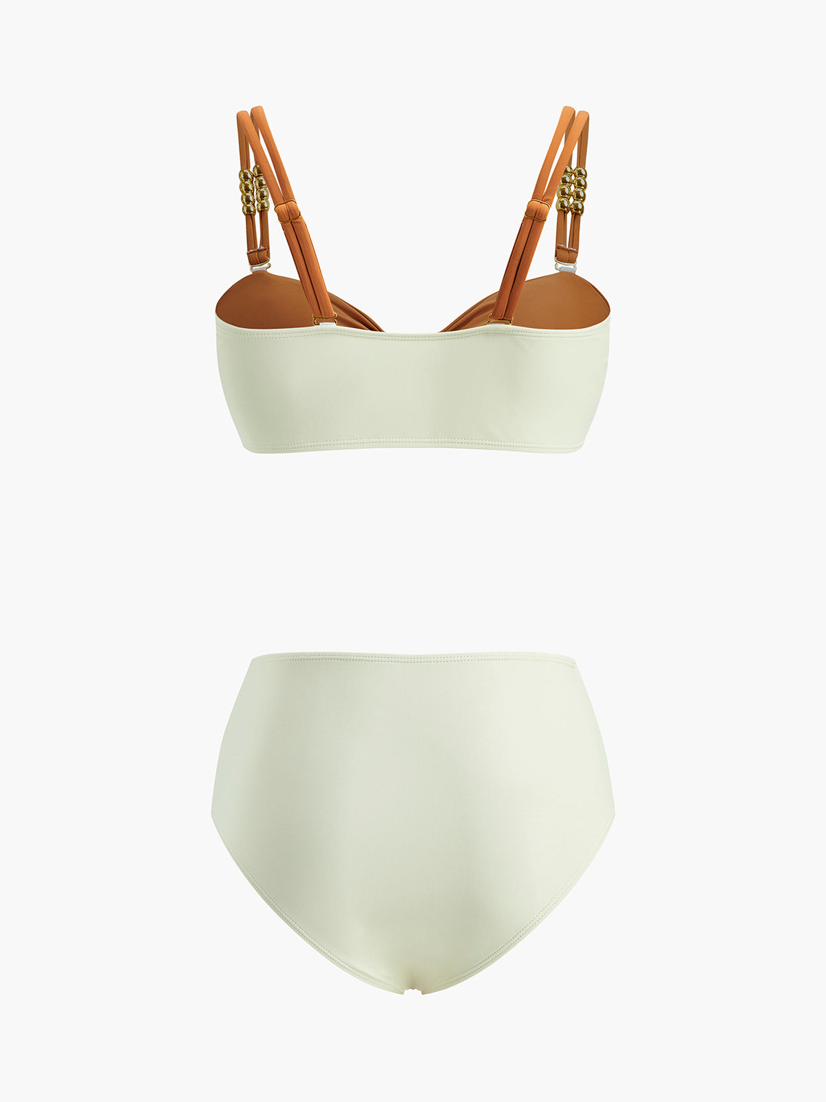 Renk Bloklu Bikini Seti Kemer Detaylı Haki · 4