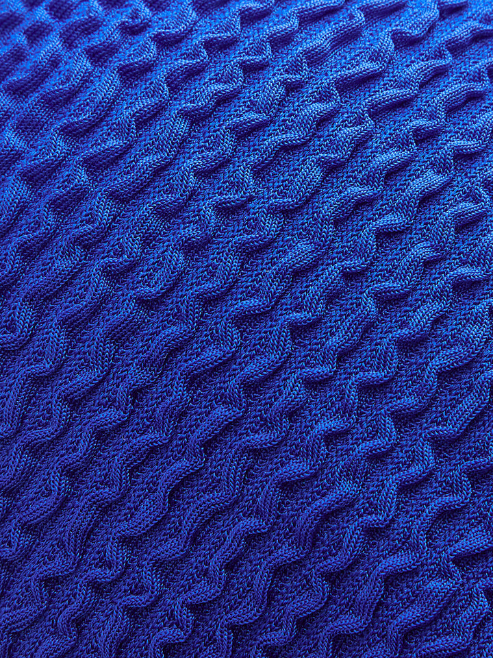 Dokulu Ribanalı Yüksek Bel Bikini Seti Mavi Görsel 9 - SvelteChic