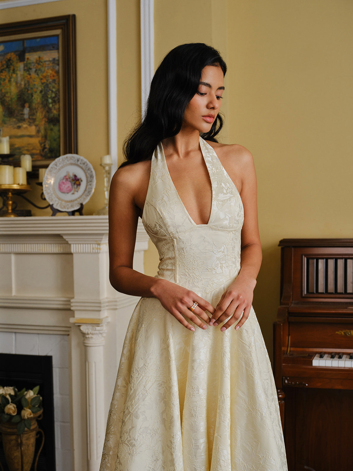 Solana Halter Yaka Maxi Elbise · 5