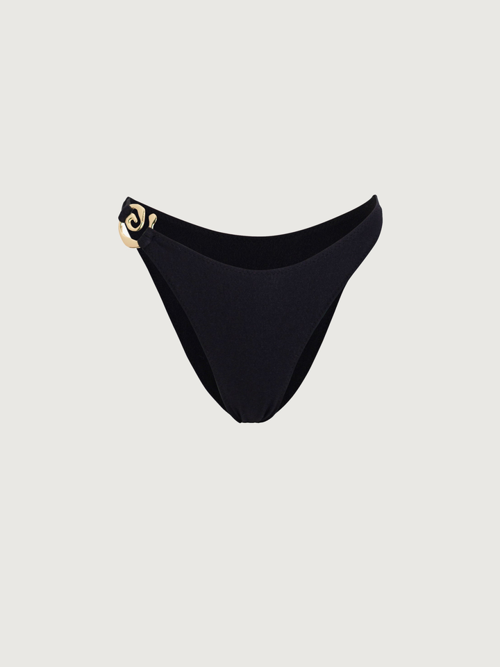 Düşük Bel Bikini Altı - Siyah - Siyah detay
