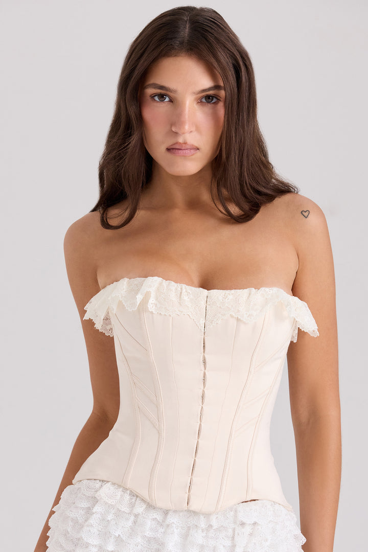 Straplez Dantel Korse