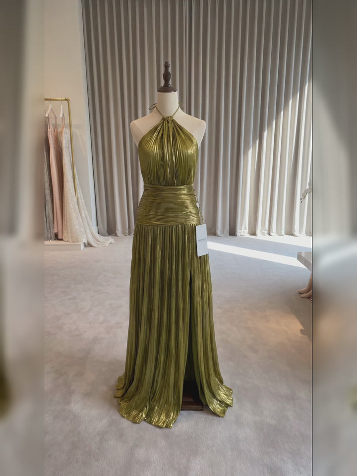 Halter Yaka Maxi Abiye Elbise - showroom tanitim videosu